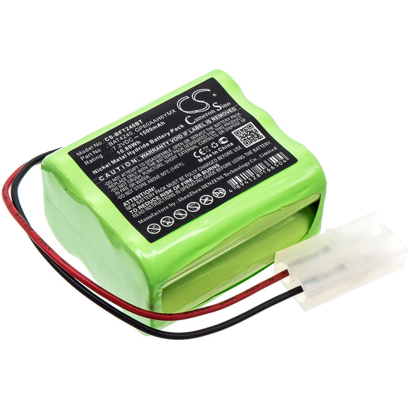Battery for Burley Gas Fire BAT4240, GP60AAH6YMX 7.2V Ni-MH 1500mAh / 10.80Wh