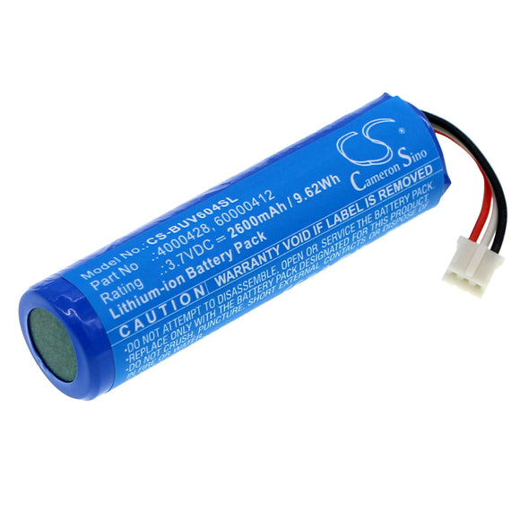 Battery for Burton UV604 LED 4000428, 60000412 3.7V Li-ion 2600mAh / 9.62Wh
