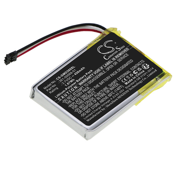 Battery for Garmin Delta XC Receiver 010-11925-00, 361-00069-01 3.7V Li-Polymer