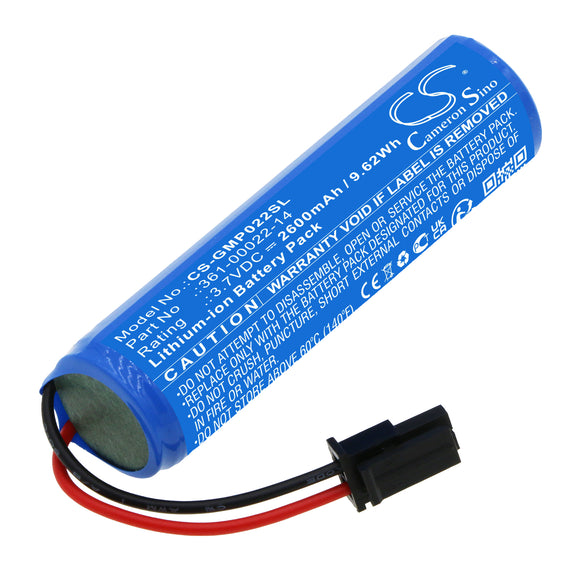 Battery for Garmin 010-12400-04 361-00022-14 3.7V Li-ion 2600mAh / 9.62Wh