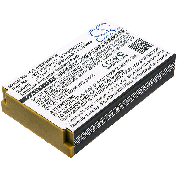 Battery for Huawei EP680 BTY3000Li11, BTY6000Li11 3.7V Li-Polymer 3200mAh / 11.