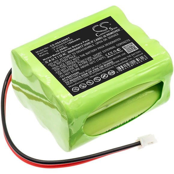 Battery for Yale HSA3095 Home Monitoring Alarm GP60AAS6YMX 7.2V Ni-MH 1500mAh /