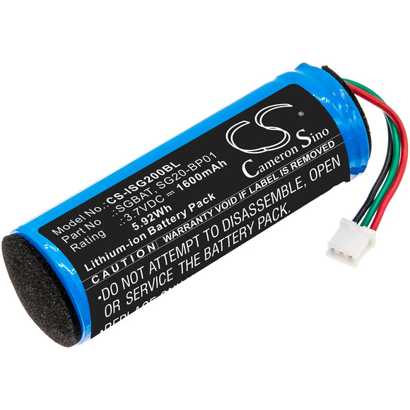Battery for Intermec SG20 SG20-BP01, SGBAT 3.7V Li-ion 1600mAh / 5.92Wh