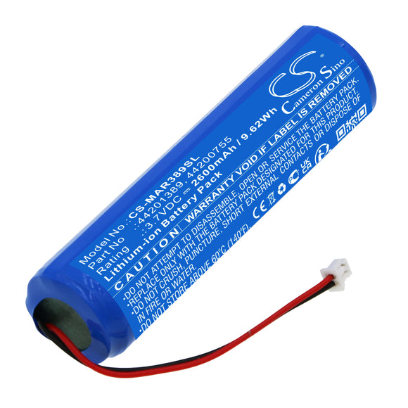 Battery for MARES ICON HD 44200755, 44201389 3.7V Li-ion 2600mAh / 9.62Wh