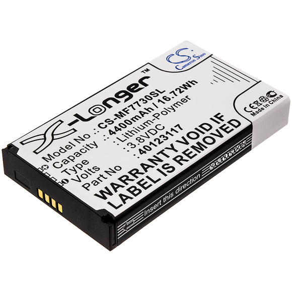 Battery for Novatel Wireless Jetpack MiFi 8800L 40123117 3.8V Li-Polymer 4400mA