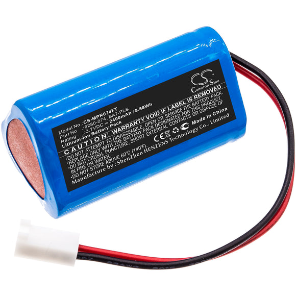 Battery for Monarch Pocket LED Stroboscope 6280-074, BAT-PLS 3.7V Li-ion 2400mA