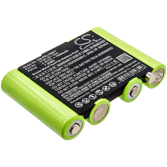 Battery for Pelican 3765 Right Angle Light 3765-301-000, 3769 4.8V Ni-MH 1500mA