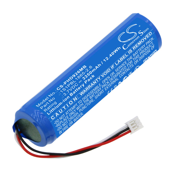 Battery for Philips SCD923-26 1S1PBL1865-2.6 3.7V Li-ion 3350mAh / 12.40Wh