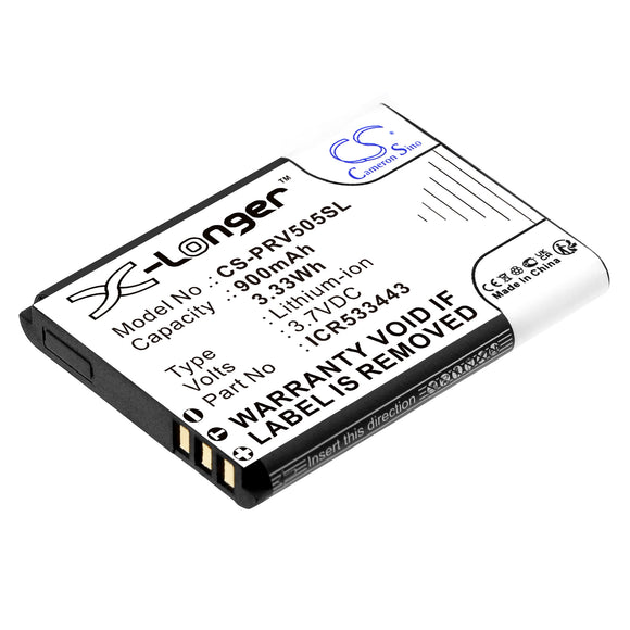 Battery for Prestigio RoadRunner 505 ICR533443 3.7V Li-ion 900mAh / 3.33Wh