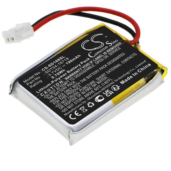 Battery for Sportdog SDT54-16684 SDT54-16718 3.7V Li-Polymer 190mAh / 0.70Wh