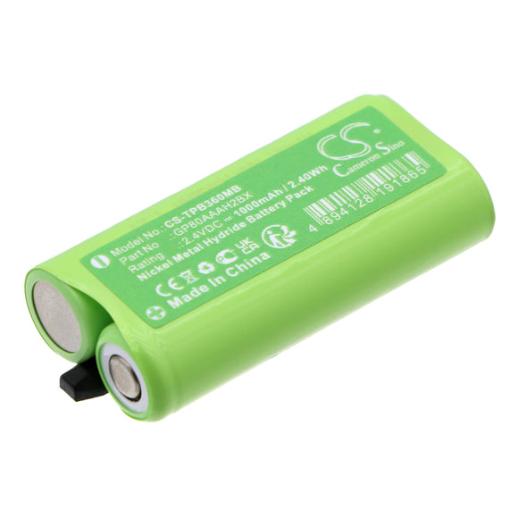 Battery for Topcom BabyTalker 3500 Nanny GP80AAAH2BX, GPHC053N01 2.4V Ni-MH 100