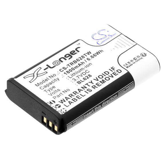 Battery for Retevis RB628 BL628, BL667 3.7V Li-ion 1800mAh / 6.66Wh