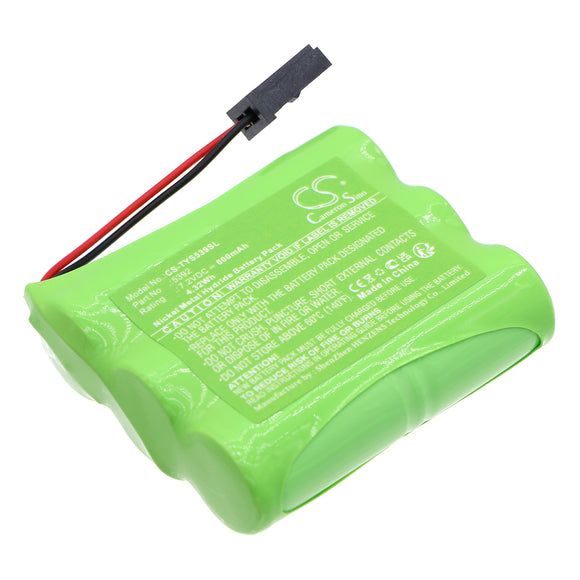 Battery for Toyota 08192-44810 5392 7.2V Ni-MH 600mAh / 4.32Wh