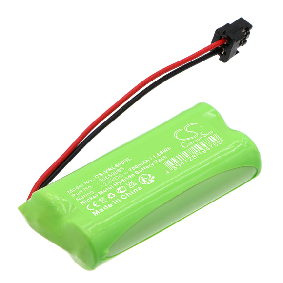 Battery for VOLVO V60 2008-2018 30659412, 30659883, 55AAAH2BMX 2.4V Ni-MH 700mA