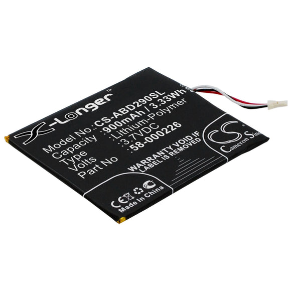 Battery for Amazon Kindle Touch 2019 26S1019, 58-000226 3.7V Li-Polymer 900mAh /