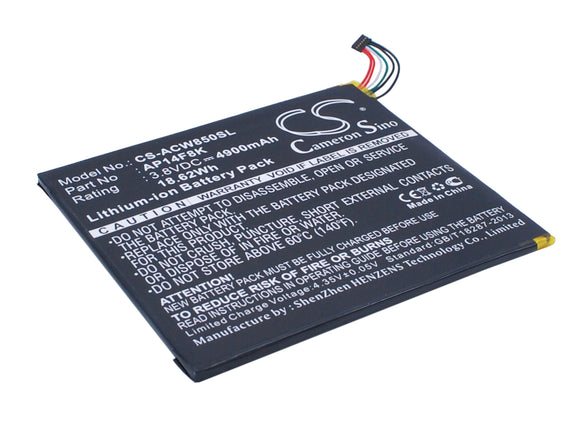 Battery for Acer Iconia Tab 8 AP14F8K, AP14F8K (1ICP4/101/110), KT.0010M.003 3.8