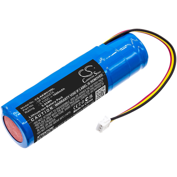 Battery for AKAI EWI 5000 UF16650ZTA 3.7V Li-ion 1600mAh / 5.92Wh