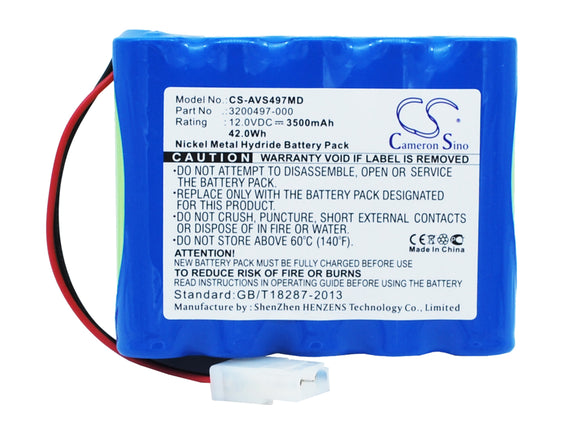 Battery for Viasys Healthcare AVEA 21542, 3200497-000, AMED0022, B11353, B11418,