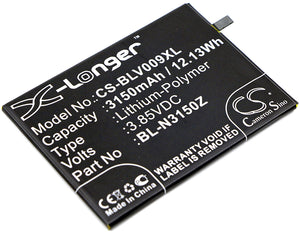Battery for BLU VIVO 5R BL-N3150Z 3.85V Li-Polymer 3150mAh / 12.13Wh
