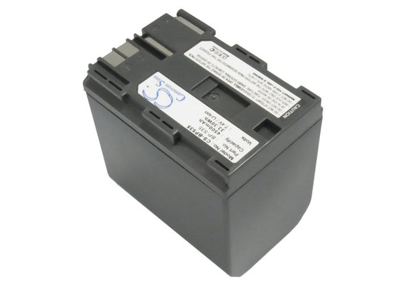 Battery for Canon ZR40 BP-535 7.4V Li-ion 4500mAh