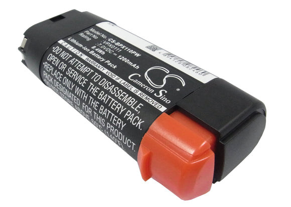Battery for Black & Decker VPX2102 VPX0111 6.6V Li-ion 1200mAh / 7.92Wh