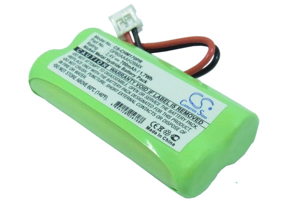 Battery for CrystalCall HME5170A GP60AAAH2BMX, PAG0002, PAG0295 2.4V Ni-MH 700mA