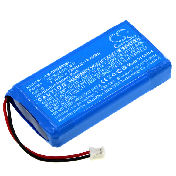 Battery for Chord MOJO Headphone Amplifier  ICP6/34/50-2S1P 7.4V Li-ion 1200mAh 