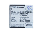 Battery for Doro Liberto 820 mini DBM-1500B 3.7V Li-ion 1500mAh / 5.55Wh