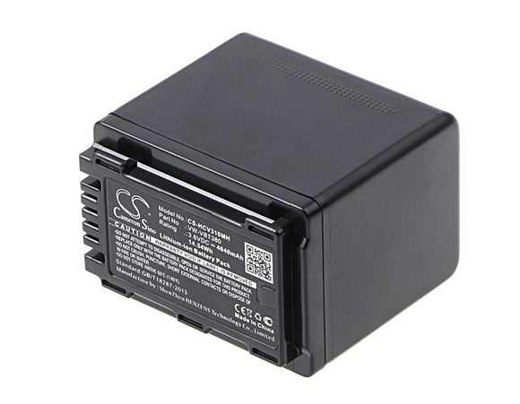 Battery for Panasonic HC-V720 VW-VBT380 3.6V Li-ion 4040mAh / 14.54Wh