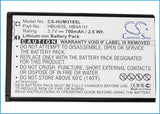 Battery for AT&T GoPhone U2800A HB4A1H, HBU83S 3.7V Li-ion 700mAh / 2.59Wh
