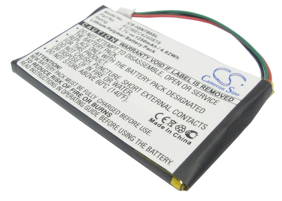 Battery for Garmin Nuvi 780T EC36EC4240878 3.7V Li-Polymer 1250mAh