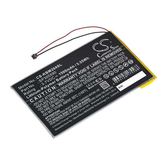 Battery for Kobo Aura HD  SP305590 3.7V Li-Polymer 1500mAh / 5.55Wh