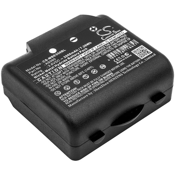 Battery for IMET BE3600 AS060, AS083 3.6V Ni-MH 2000mAh / 7.20Wh