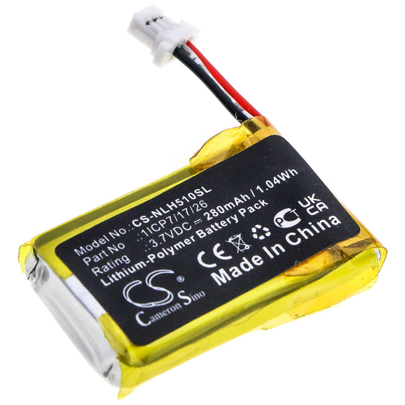 Battery for Nest Vido Doorbell Wired 1ICP7/17/26 3.7V Li-Polymer 280mAh / 1.04Wh