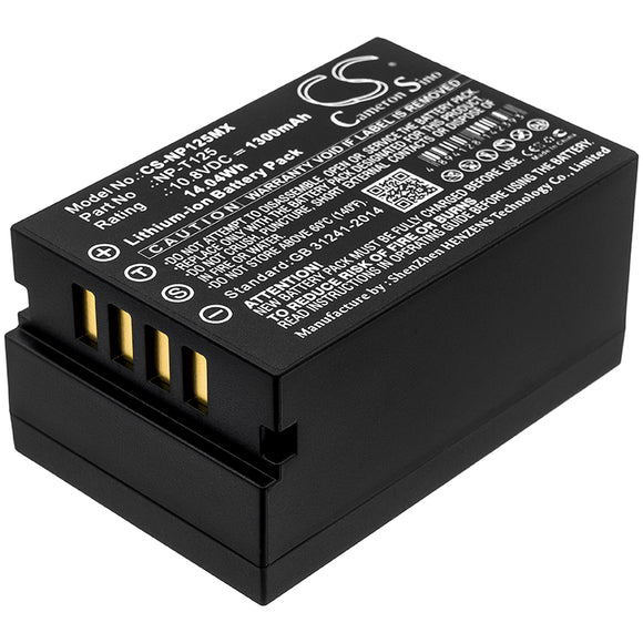 Battery for Fujifilm GFX 50S NP-T125 10.8V Li-ion 1300mAh / 14.04Wh
