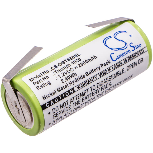 Battery for Oral-B Triumph 4000 3745, 3761, 3762 1.2V Ni-MH 2000mAh / 2.40Wh