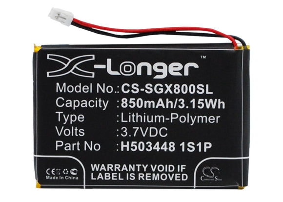 Battery for SkyGolf SkyCaddie Aire 2 H503448 1S1P 3.7V Li-Polymer 850mAh / 3.15W
