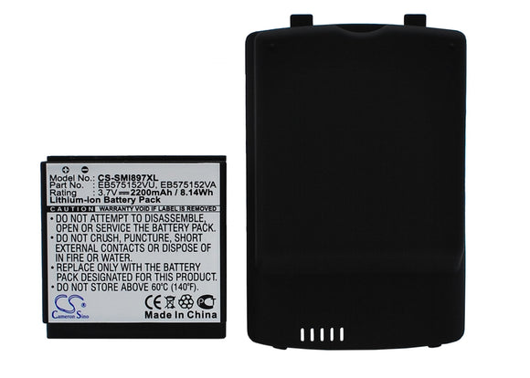 Battery for AT&T Captivate I897 EB575152LU, EB575152VA, EB575152VU, G7 3.7V Li-i