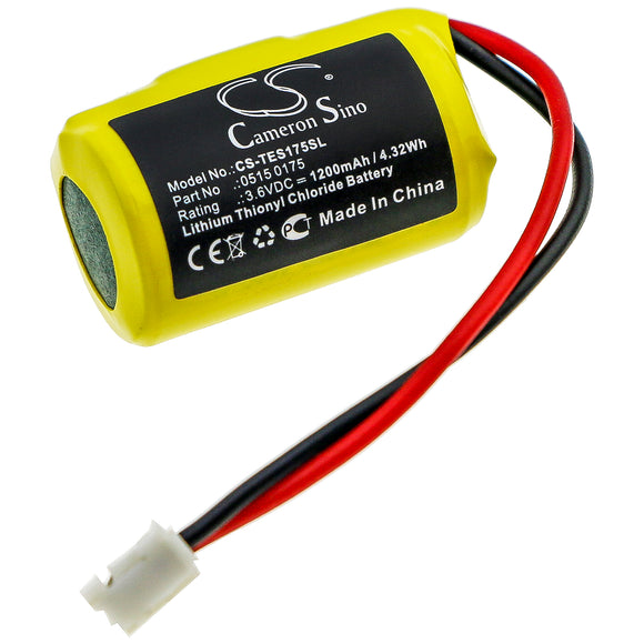 Battery for Testo 175-T3 0515 0175 3.6V Li-SOCl2 1200mAh / 4.32Wh