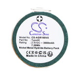 Battery for AEG Junior 1000 Type46 2.4V Ni-MH 3000mAh / 7.20Wh