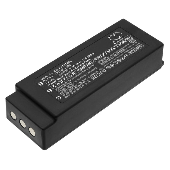 Battery for Akerstroms MC97 921665-000 6.0V Ni-MH 3000mAh / 18.00Wh