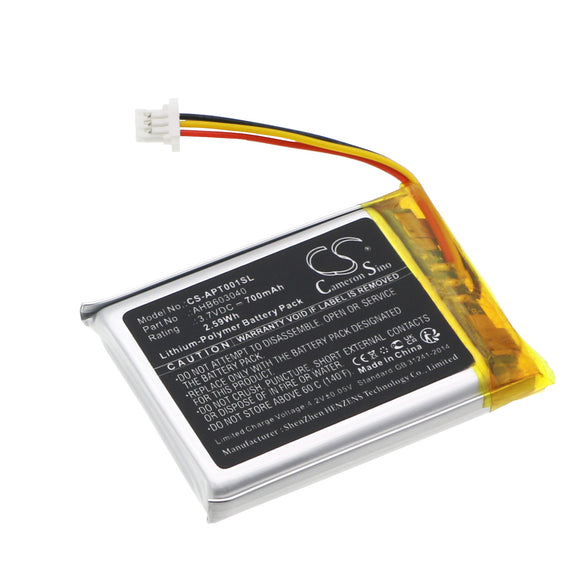 Battery for adidas RPT-01 AHB603040 3.7V Li-Polymer 700mAh / 2.59Wh