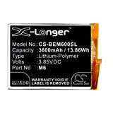 Battery for Bea-fon M6 Premium M6 3.85V Li-Polymer 3600mAh / 13.86Wh