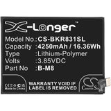 Battery for VIVO R831K B-M8 3.85V Li-Polymer 4250mAh / 16.36Wh