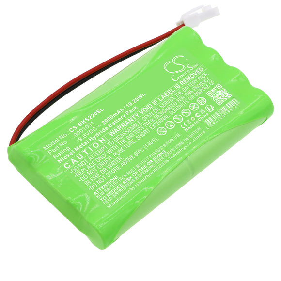 Battery for Somfy Elixo Smart 5071688A, 9001001 9.6V Ni-MH 2000mAh / 19.20Wh