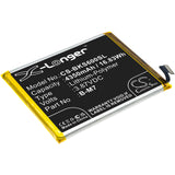 Battery for VIVO G1 5G B-M7 3.87V Li-Polymer 4350mAh / 16.83Wh