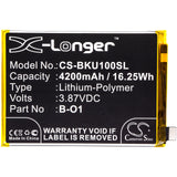 Battery for VIVO iQOO U1 B-O1 3.87V Li-Polymer 4200mAh / 16.25Wh