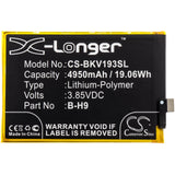 Battery for VIVO Z5i B-H9 3.85V Li-Polymer 4950mAh / 19.06Wh