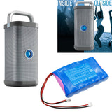 Battery for Brookstone Big Blue Party X FL6400-86C3S2P 11.1V Li-ion 5200mAh / 57