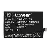 Battery for VIVO Y21e 2021 4G B-T7 3.87V Li-Polymer 4900mAh / 18.96Wh